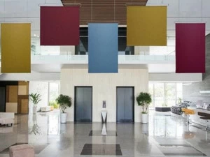 Caimi Brevetti Подвесная акустическая панель из ткани Snowsound fiber products