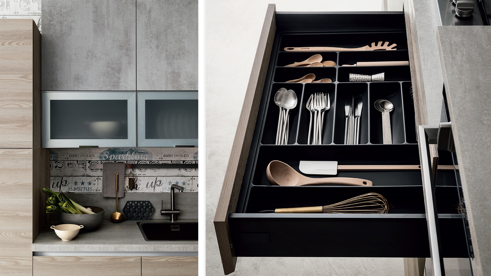 Easy 023  Кухонный гарнитур Ar-Due Polimerico  - Вид №1