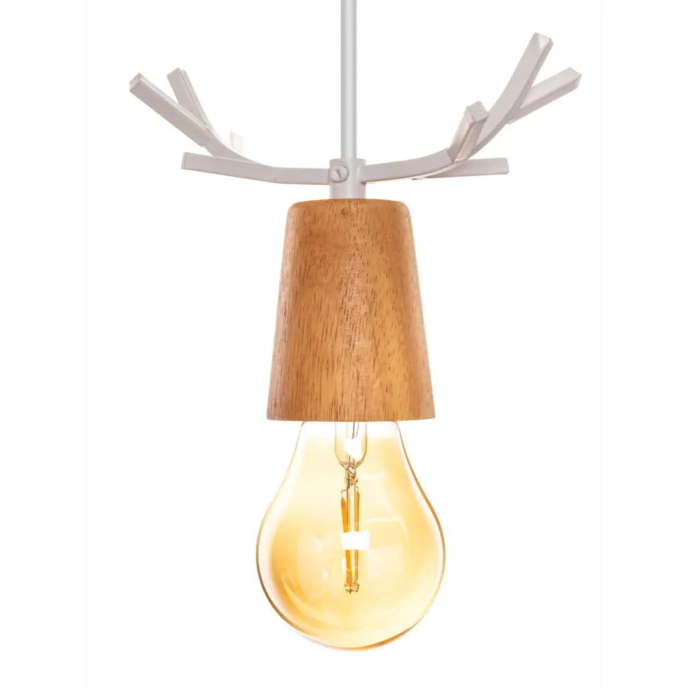 Светильник подвесной Lamplandia Antler White L1476, 1 лампа, 9 м², цвет белый STLM-2188946 - Вид №7