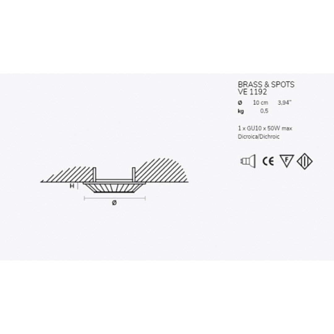 Masiero VE 1192 встраиваемый потолочный ve1192 - Вид №1