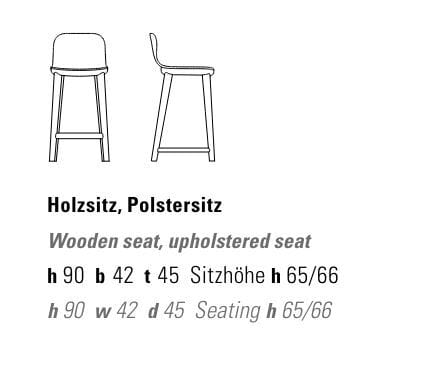 Деревянный табурет ZEITRAUM Aeon ARCH-00108095 - Вид №2