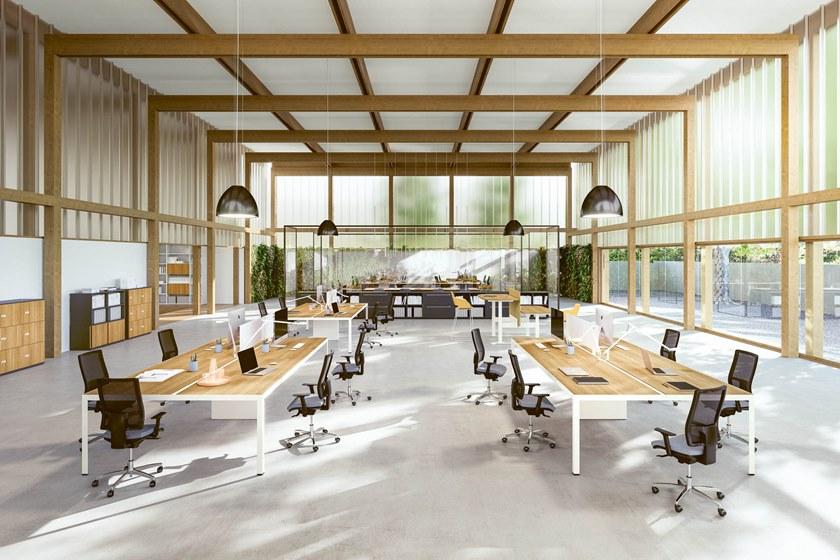 Sinetica Модульный прямоугольный рабочий стол Frame + sun-id-1410539 - Вид №3