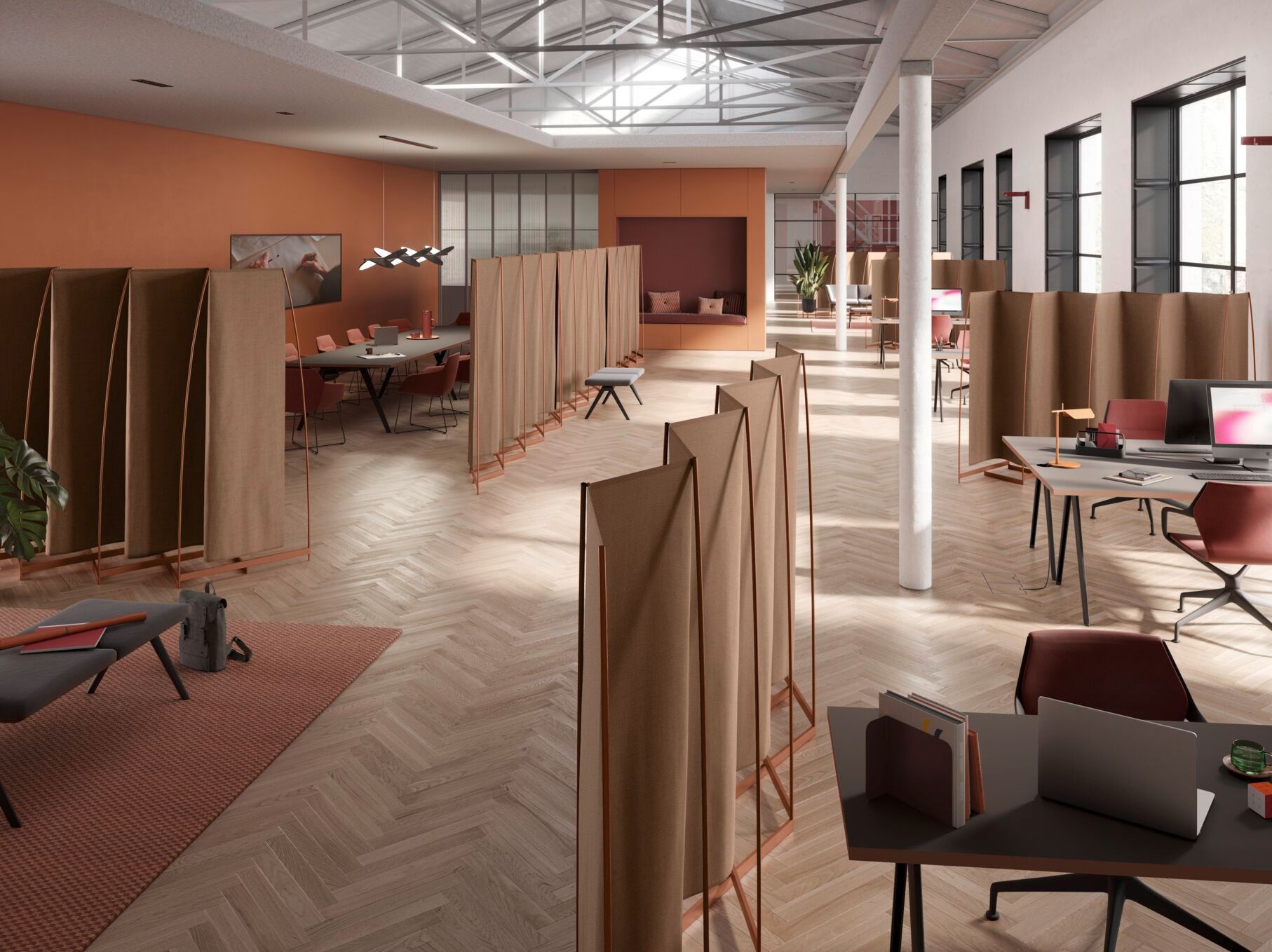 Отдельно стоящая офисная перегородка Brunner foild ARCH-00124238 - Вид №1