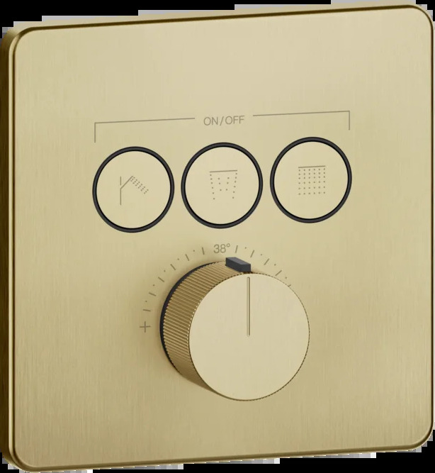 Смеситель для душа 38719 727 Gessi Hi-fi ЛАТУНЬ МАТОВАЯ PVD