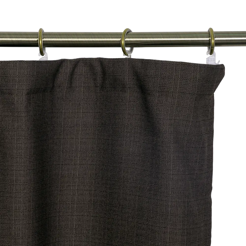 Штора на ленте «Лён», 200х300 см, цвет коричневый AMORE MIO STLM-2067992 - Вид №3