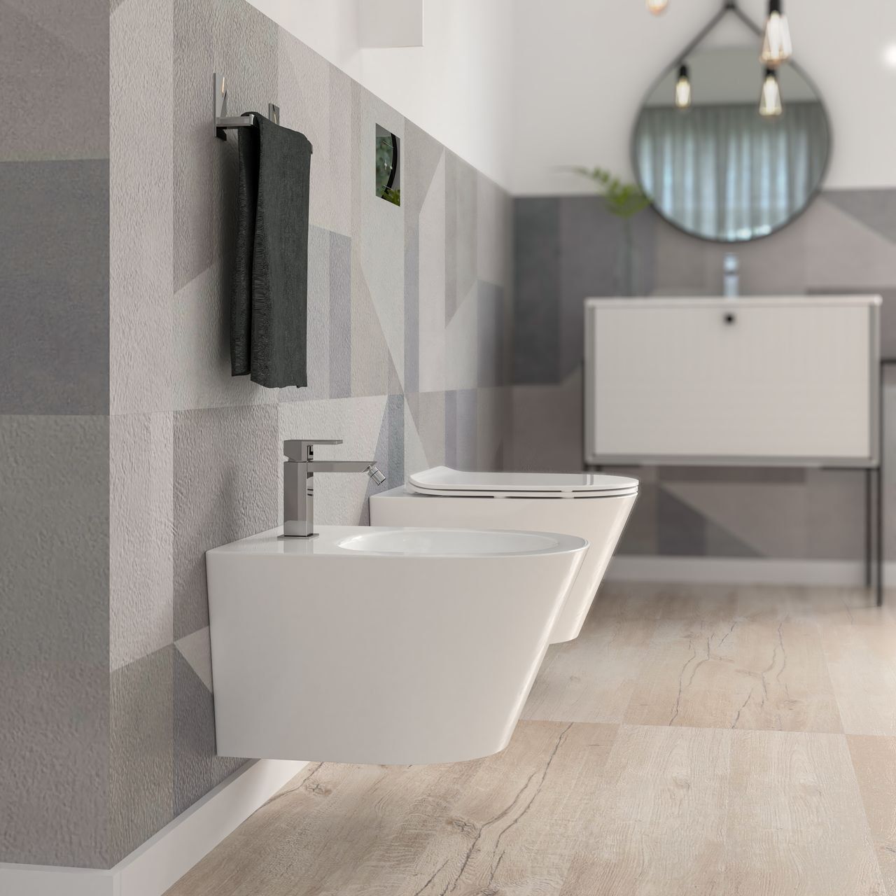 Керамическое подвесное биде Ercos Surf ARCH-00148700 - Вид №1