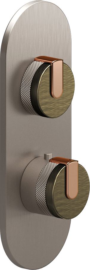 E-8026-R1VBBE0-L1RG-SN-T Планка M-Series с 2 ручками - Внешняя часть GRAFF MOD+