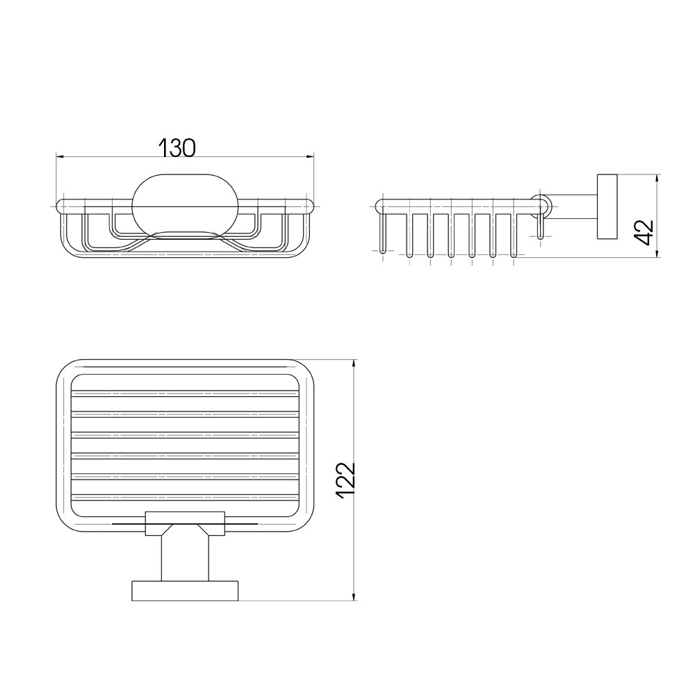 R50105 Мыльница металлическая Raiber  - Вид №2