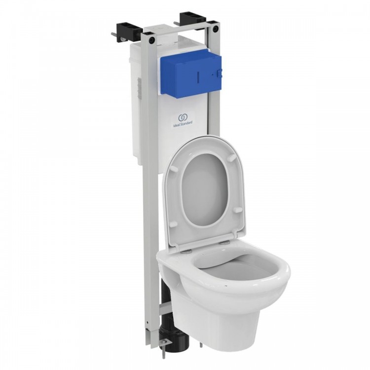 X022601 Промо-комплект EXACTO 3 в 1 с унитазом и крышкой EXACTO Rimless UV09001 и инсталляцией E233267 PROSYS ECO FRAME M Ideal Standard PROSYS ECO FRAME EXACTO 