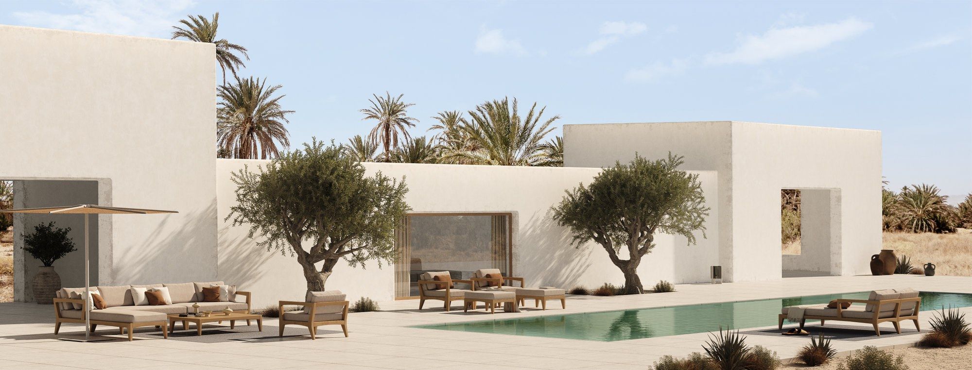 2-местный тканевый садовый диван Royal Botania Zenhit lounge ARCH-00037073 - Вид №4