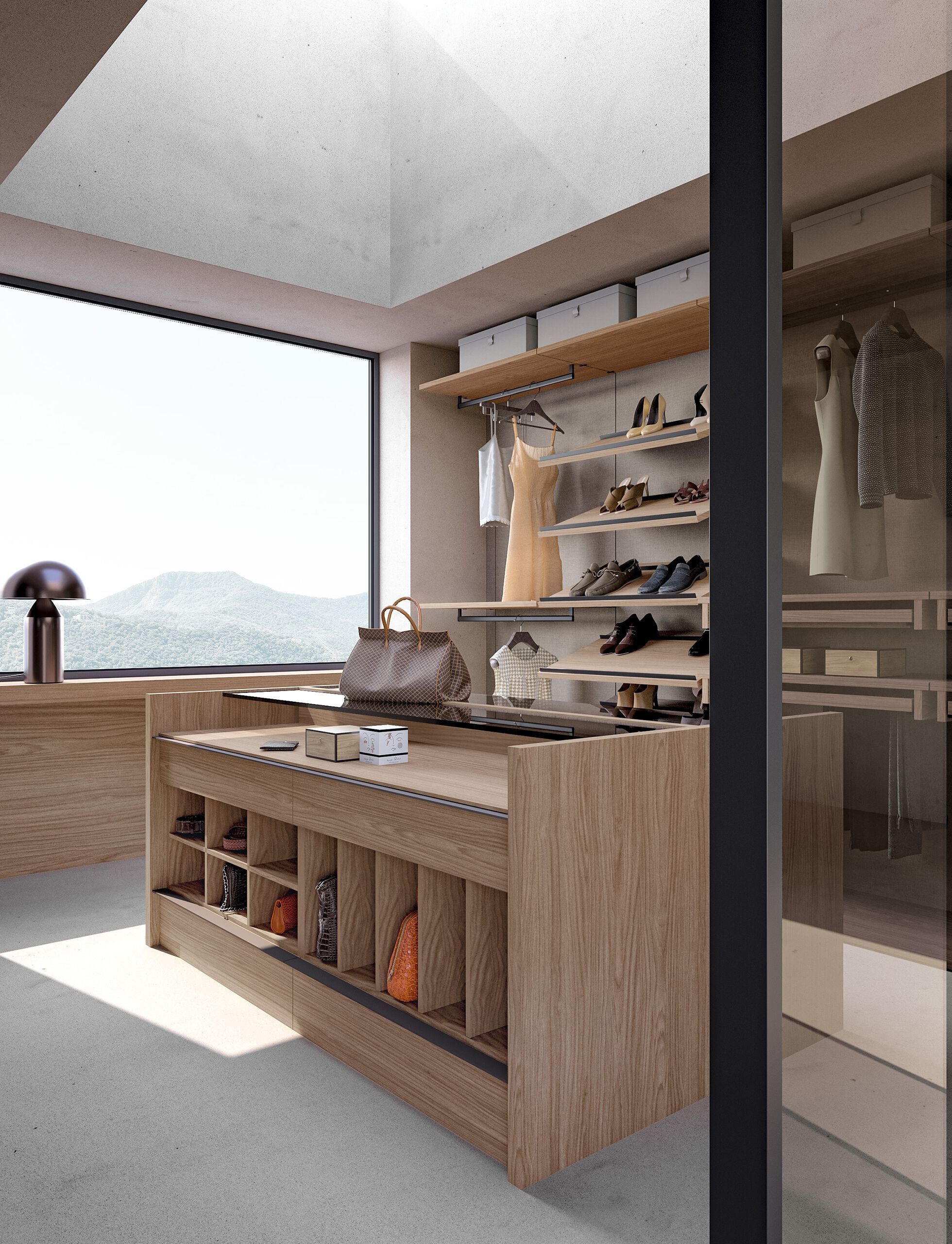 Деревянная секционная гардеробная Adok ателье ARCH-00118439 - Вид №7