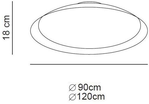 Alma light Светодиодный потолочный светильник из метакрилата Lens sun-id-1389808 - Вид №3