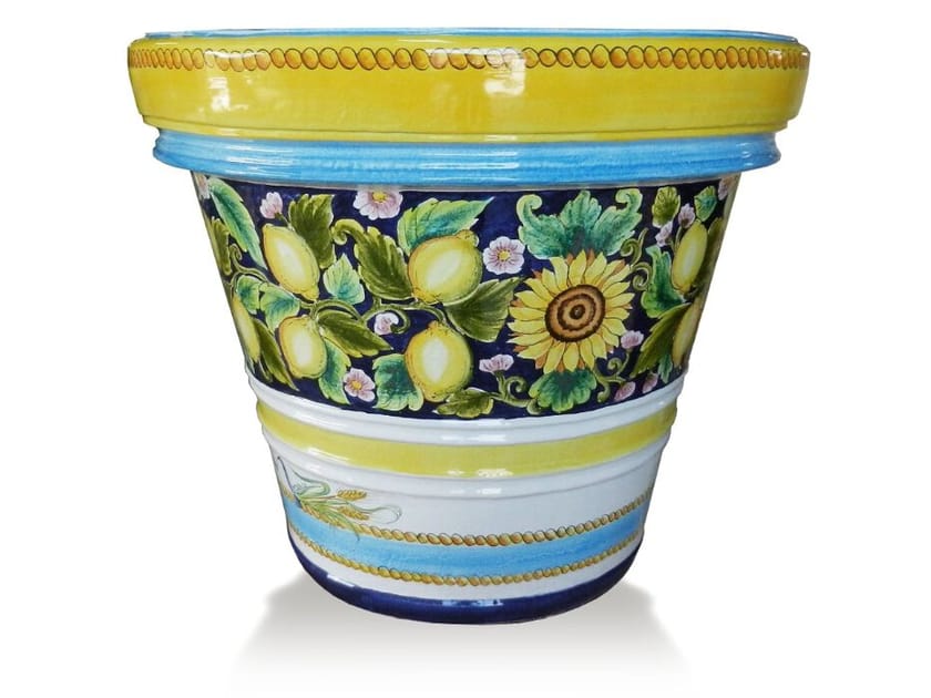 Украшенный терракотовый лимоньер Grandi Maioliche Ficola ARCH-00009469