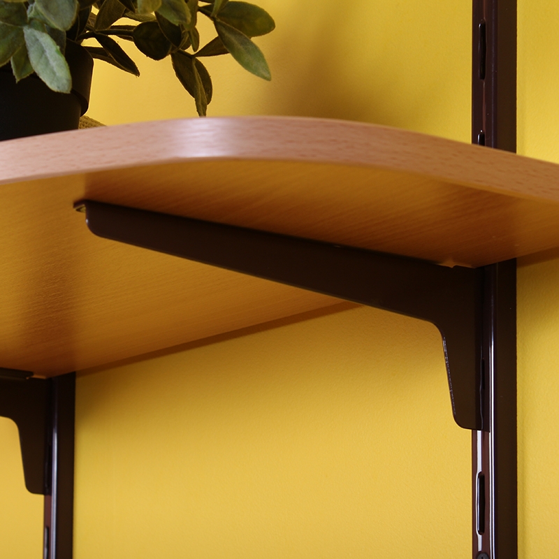 Полка фигурная , 600x250x16 мм, бук LJPS0505 Public Steel Россия  - Вид №4