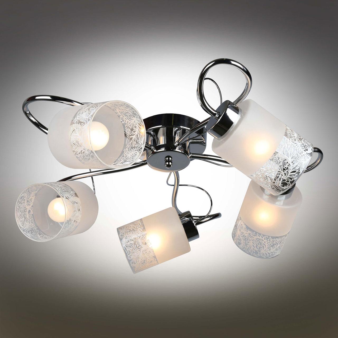 Потолочная люстра Omnilux Mandorleto OML-54407-05 OMNILUX MANDORLETO 184209 Белый  - Вид №1