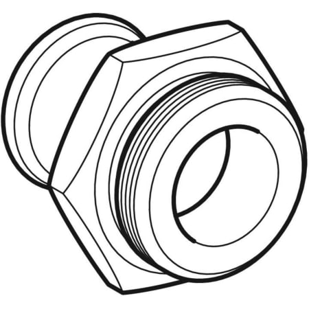 31733 Переходник Geberit Mapress из нержавеющей стали, с наружной резьбой G Geberit  - Вид №1