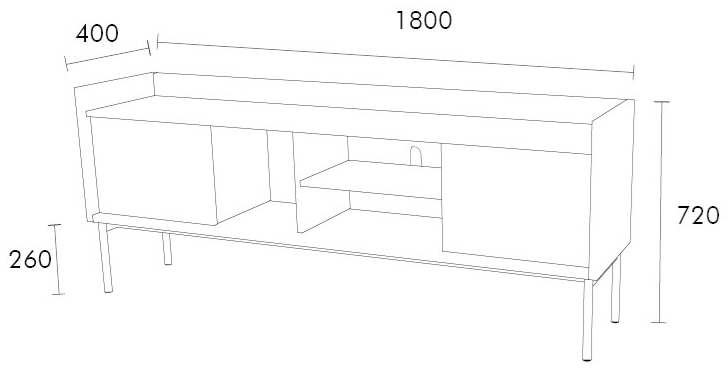 Grado Design Буфет из лакированной мдф с раздвижными дверцами Lin sun-id-1381177 - Вид №8