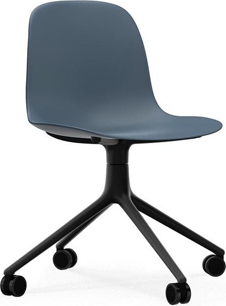 605008 Chair Swivel 4W Черный Алюминий / Синий Normann Copenhagen Form