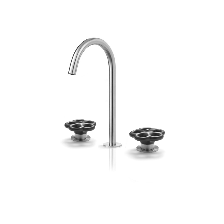 Смеситель на три отверстия для умывальника с изливом DSY203 linki 