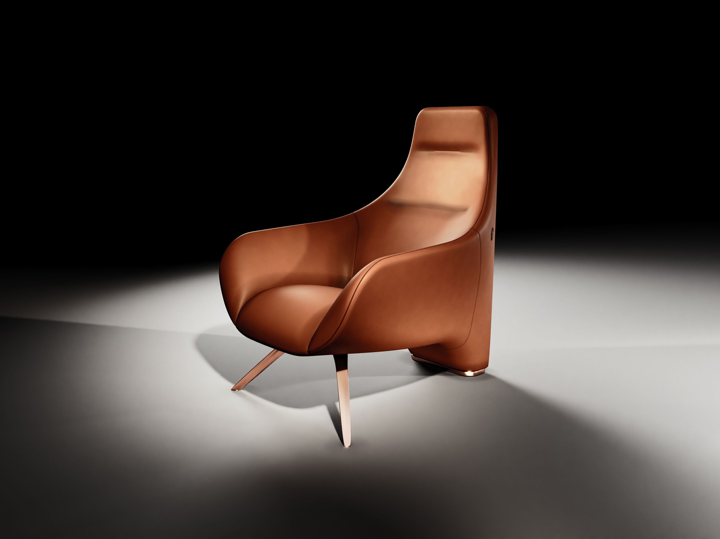 Кожаное кресло с подлокотниками 29 MILANO Sky High ARCH-00025060