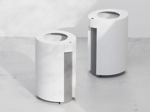 Наружные оцинкованные стальные стойки для мусора