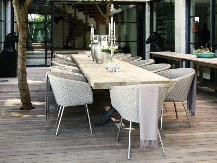 FueraDentro Садовый стул из синтетического волокна с подлокотниками Shell Screp - Вид №3