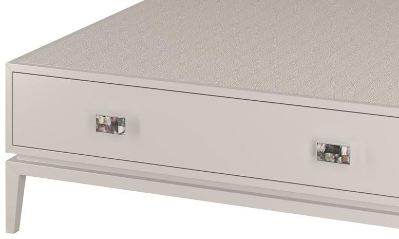 FRATO Низкий лакированный деревянный журнальный столик с вещевым ящиком  Ffu080007aag  - Вид №2