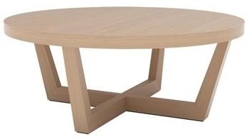Andreu World Низкий круглый журнальный столик из дуба Uves Me3686 / me3687 - Вид №2