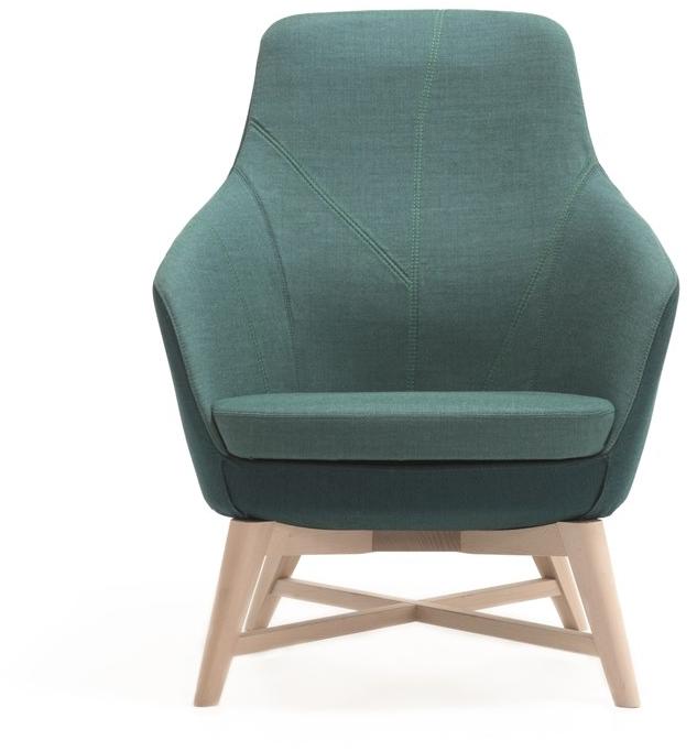 Albaplus Кресло на четырех ножках из бука с высокой спинкой Folha 2018/085/ita - Вид №3