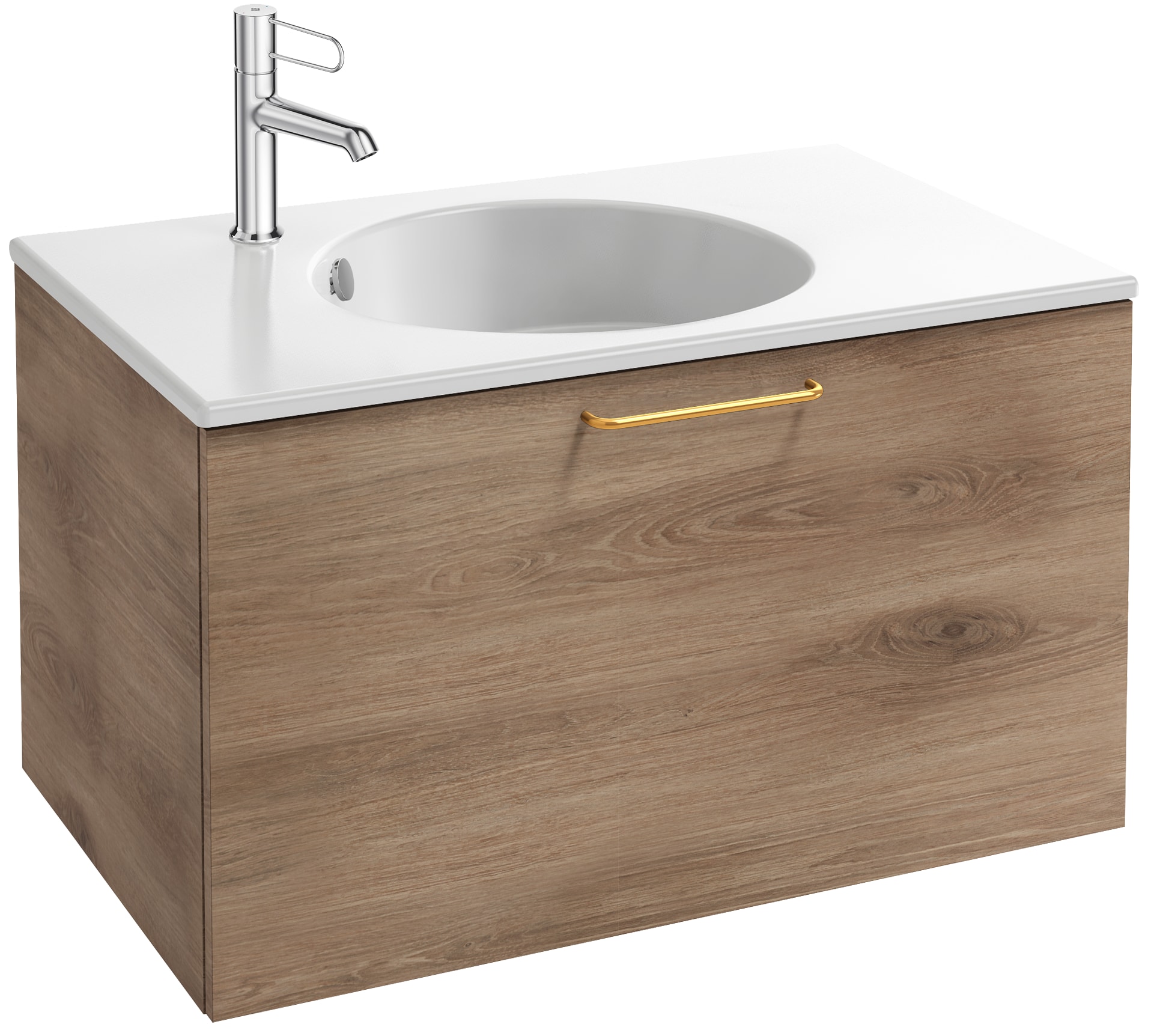 EB2511-R8-NR4 Тумба под столешницу 70 см, 1 верхний ящик, золотая ручка JACOB DELAFON ODÉON RIVE GAUCHE ODEON RIVE GAUCHE