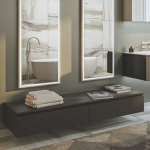 Moma Design Тумба подвесная с 2 ящиками 1600 Emotion250/ 2 антрацит матовый