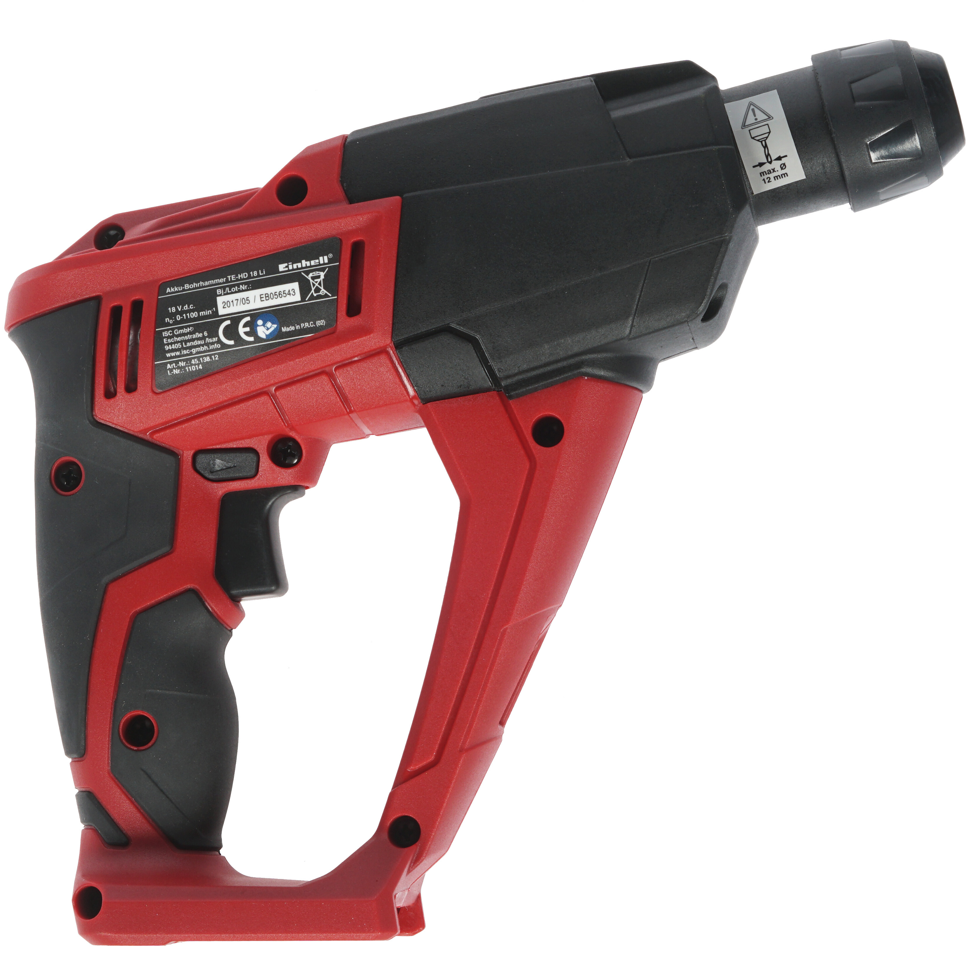 Перфоратор Einhell PXC TE-HD 18 Li-Solo Power X Change 18V , Без ЗУ, Без АКБ 8119171 STDN-0093828 - Вид №1