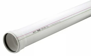 Труба канализационная PPR с раструбом REHAU d110/3000 мм