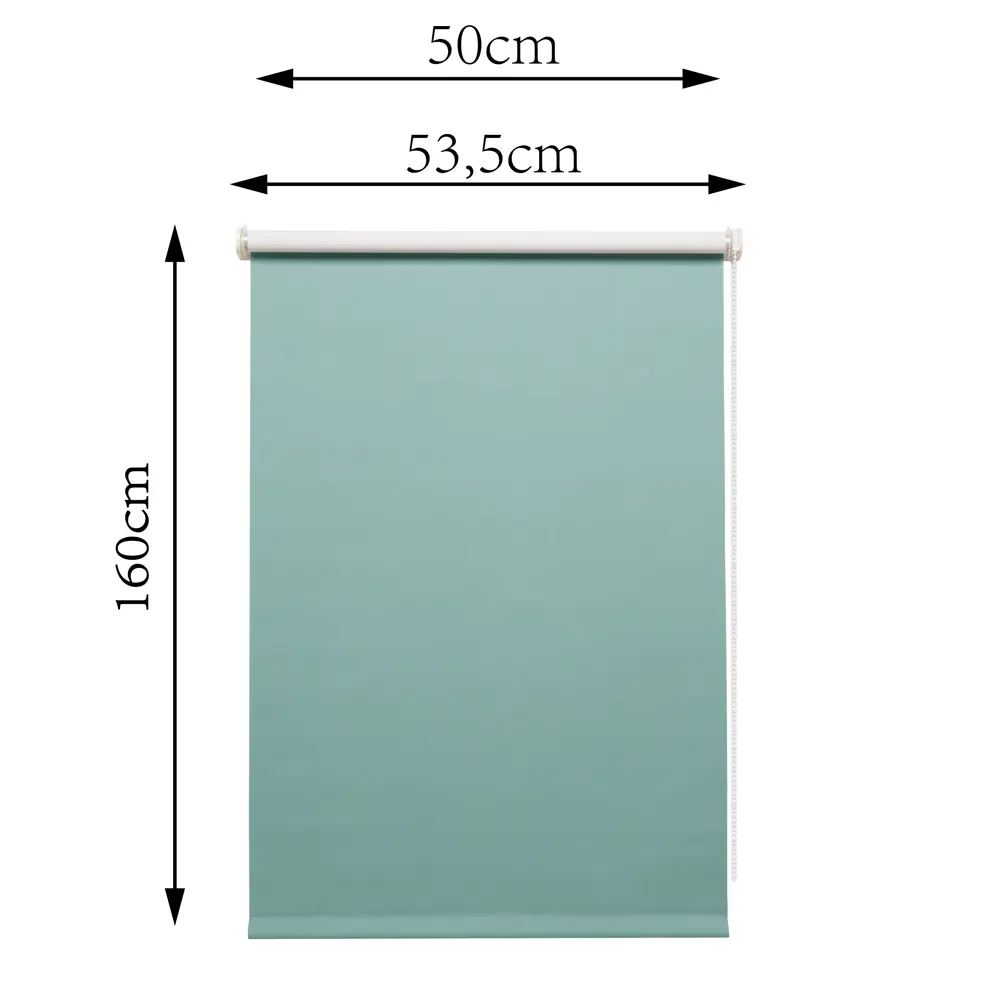 82688264 Штора рулонная блэкаут Inspire Santos 50x160 см бирюзовая Celadon 2 STLM-1539339 - Вид №9