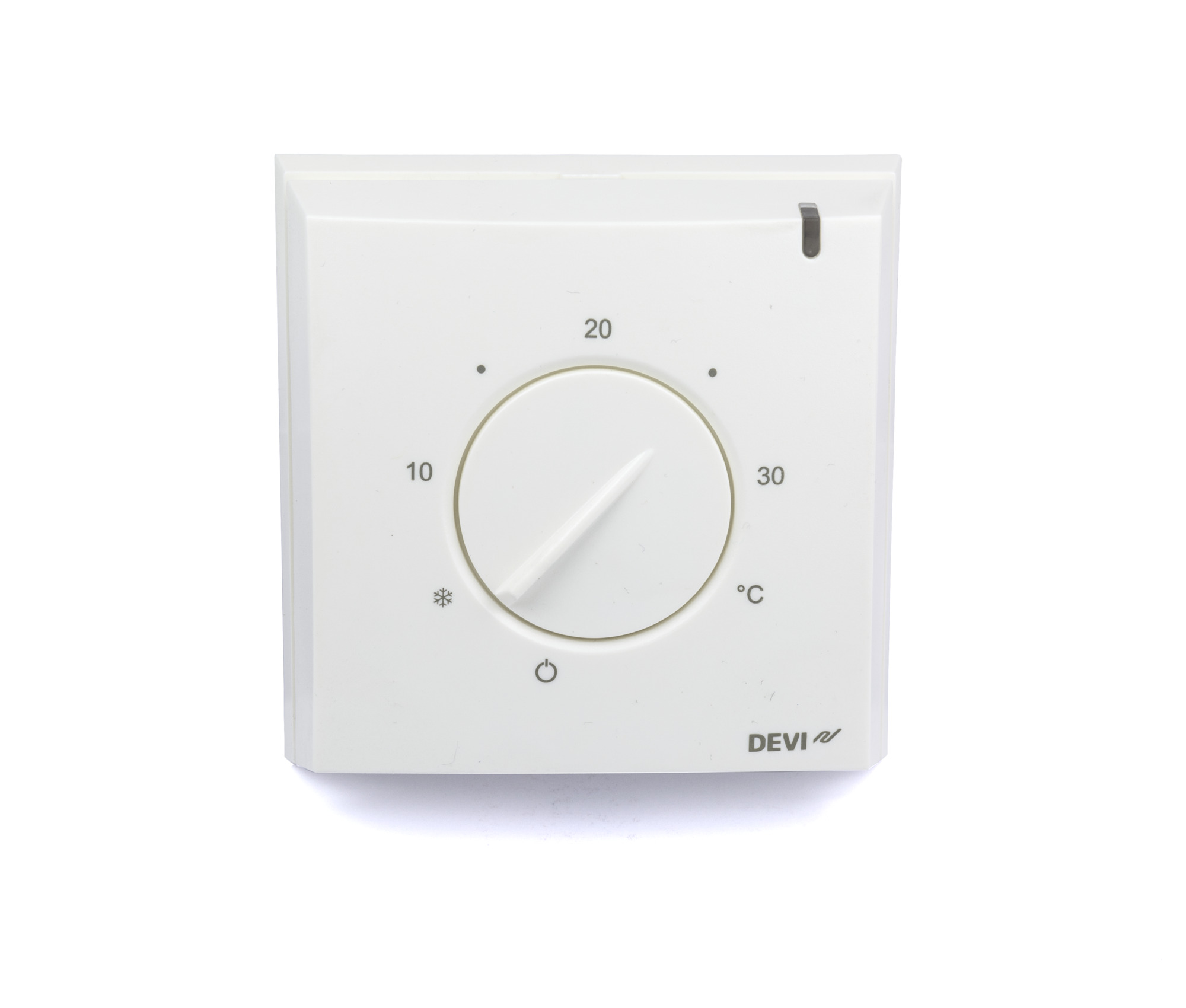 Danfoss DEVIreg™ 130/132 — электронные терморегуляторы для теплого пола с накладным корпусом DEVIreg 132 терморегулятор с датчиками 140F1011  - Вид №3