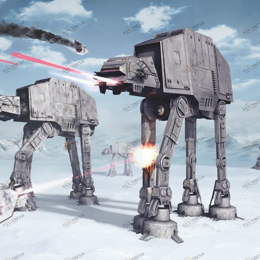 8-481-STAR-WARS-Battle-of-Hoth Фотообои Komar Disney 2.54х3.68 м 8481STARWARSBATTLEOFHOTH