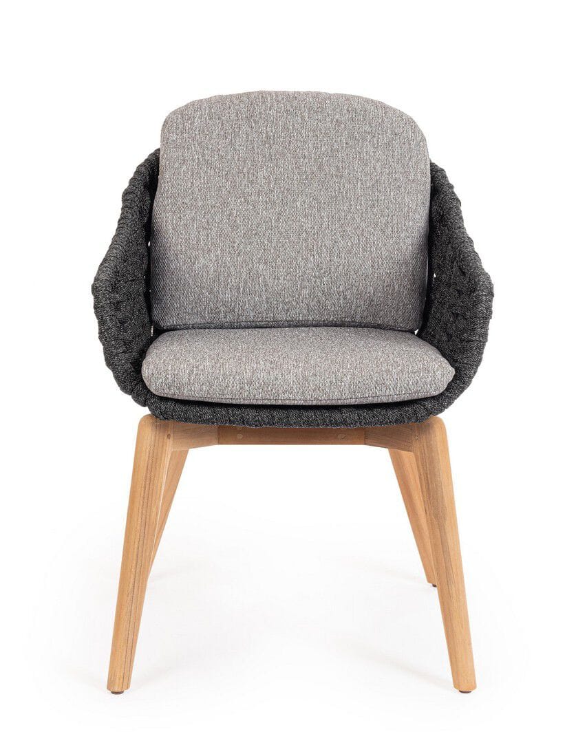 Веревочный садовый стул со встроенной подушкой BIZZOTTO Tamires ARCH-00070128 - Вид №1