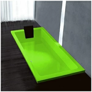 Ванна Gruppo treesse Quadra 170 V0720-SX-S салатовая прямоугольная встроенная левая