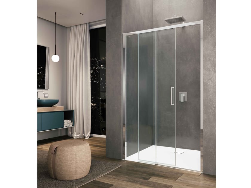 Стеклянная ниша душевая кабина с раздвижной дверью Provex Industrie арка ARCH-00073715