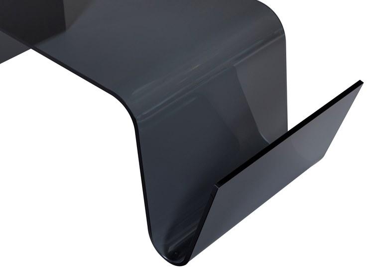 Tonin Casa Низкий стеклянный журнальный столик с журнальной стойкой sun-id-1360577 - Вид №2