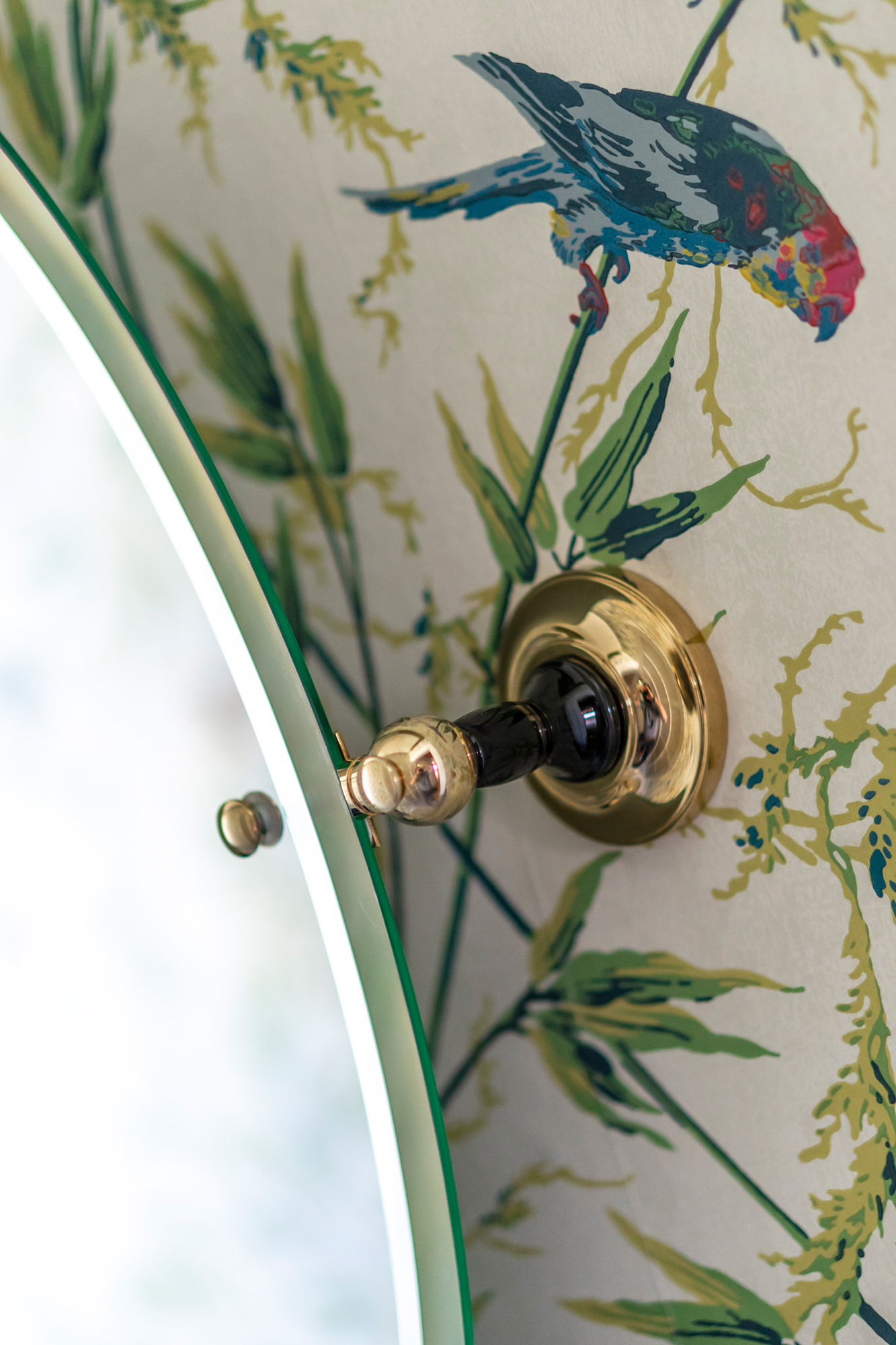 Traditional bathrooms Винтажное овальное зеркало для ванной Tb606bl.ag Glas / messing / porzellan  - Вид №1