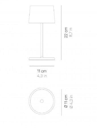 Литой алюминиевый светодиодный настольный светильник Zafferano Olivia ARCH-00108389 - Вид №9