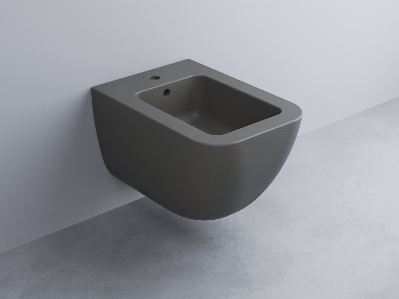 SHCOBS-CM Биде подвесное с одним отверстием под смеситель, в комплекте с крепежами cielo Shui Comfort Ceramica Cielo