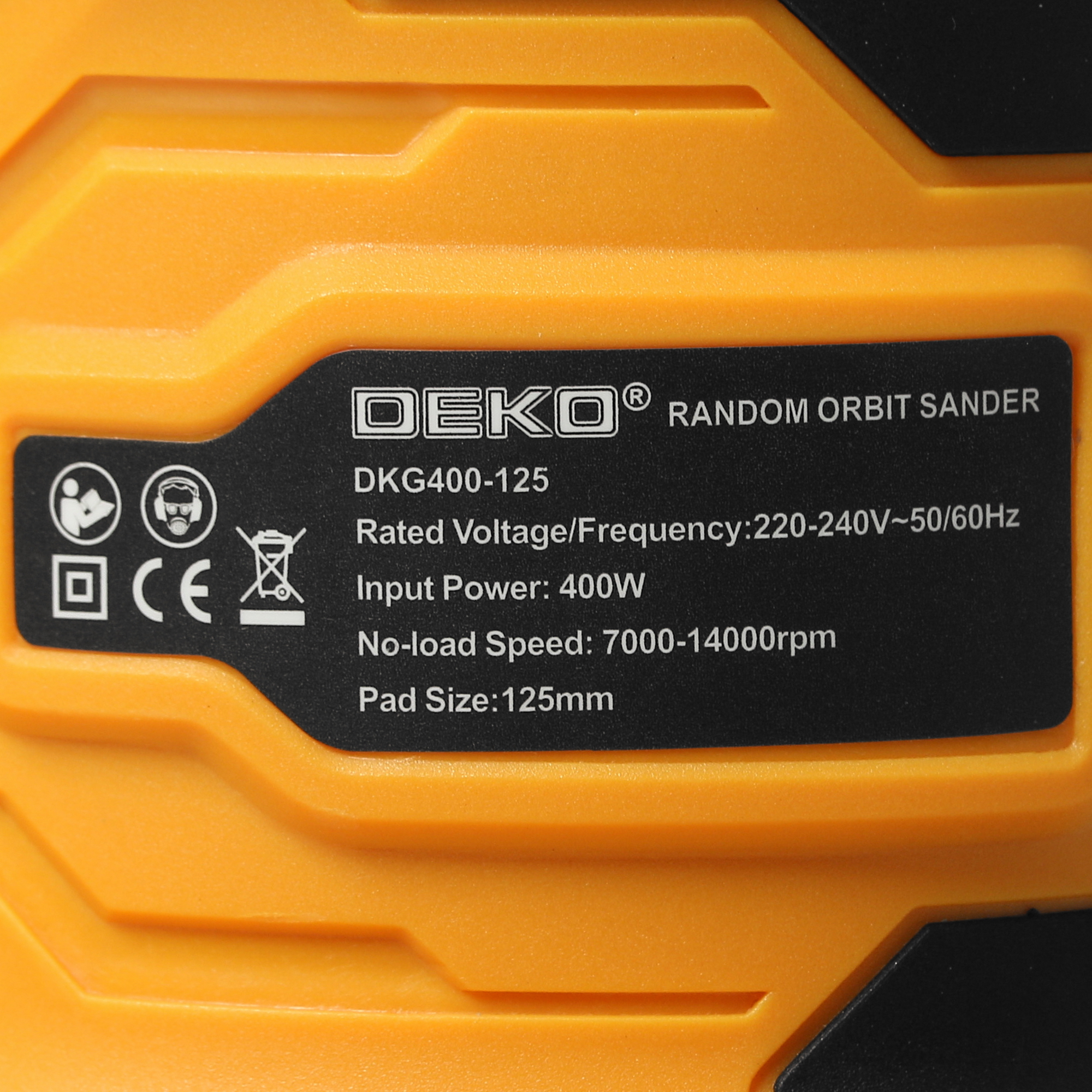 Эксцентриковая шлифмашинка DEKO DKG400-125 5304912 STDN-0105999 - Вид №5