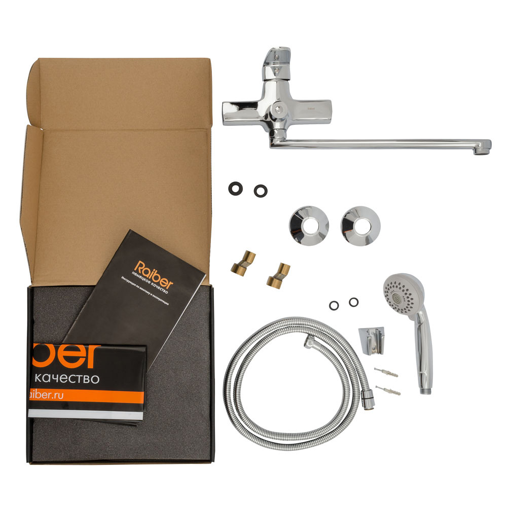 Смеситель для ванны Raiber Quattro R6003 однорычажный R6003 Santreyd  - Вид №3