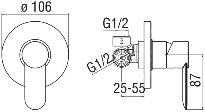 Nobili Rubinetterie Смеситель для душа однорычажный Sand sun-id-1456241 - Вид №1