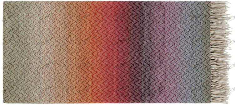MissoniHome Плед из шерсти с разноцветными графическими мотивами Golden age jewel sun-id-1423728