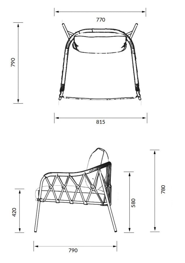 Садовое кресло ALMA DESIGN наружная лестница ARCH-00114096 - Вид №3