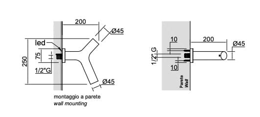 Латунная настенная душевая головка Antoniolupi Apollo ARCH-00122115 - Вид №12