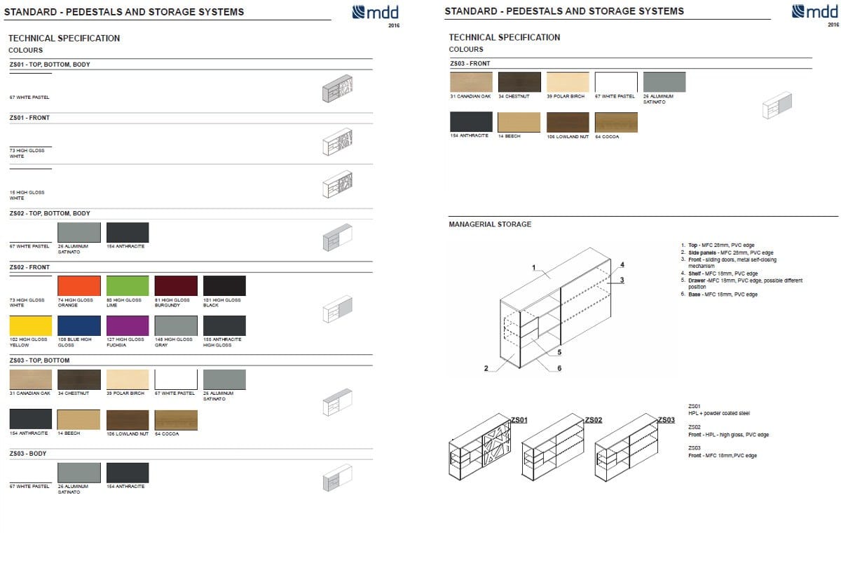 Офисная мебель с раздвижными дверями MDD стандарт ARCH-00102660 - Вид №5